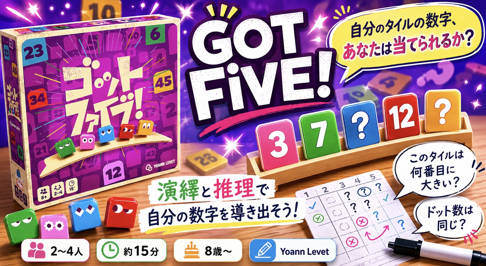 ゴットファイブ!(Got Five!) ボードゲーム レビュー